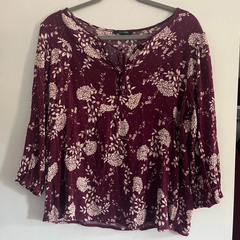 Papermoon Addley Clip Dot Woven Top XL